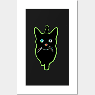 Black Kitty Posters and Art